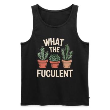 What The Fucculent - Männer Premium Bio Tank Top - Schwarz - Vorne - Michal (187cm)