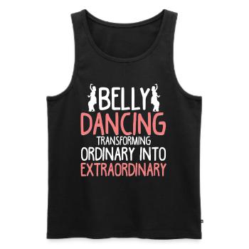 Belly Dance Belly Dancer - Men's Premium Organic Tank Top - black - Front - AI Model Male 178 light (178cm)