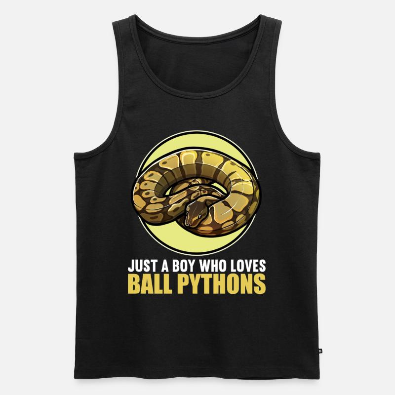 Ball Python Königspythons Königspython - Männer Premium Bio Tank Top - Schwarz