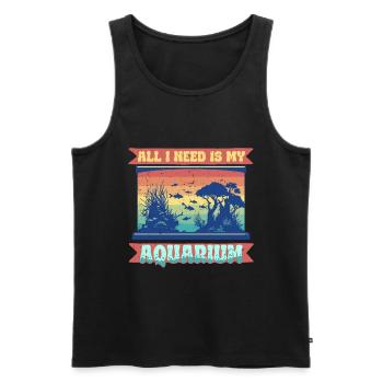 Coral Breeding Coral Breeders - Men's Premium Organic Tank Top - black - Front - AI Model Male 178 light (178cm)