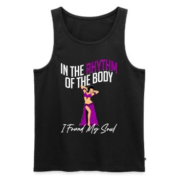 Belly Dance Belly Dancer - Men's Premium Organic Tank Top - black - Front - AI Model Male 178 light (178cm)