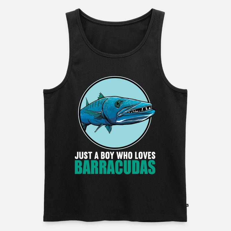 Barrakudas Barrakuda - Männer Premium Bio Tank Top - Schwarz