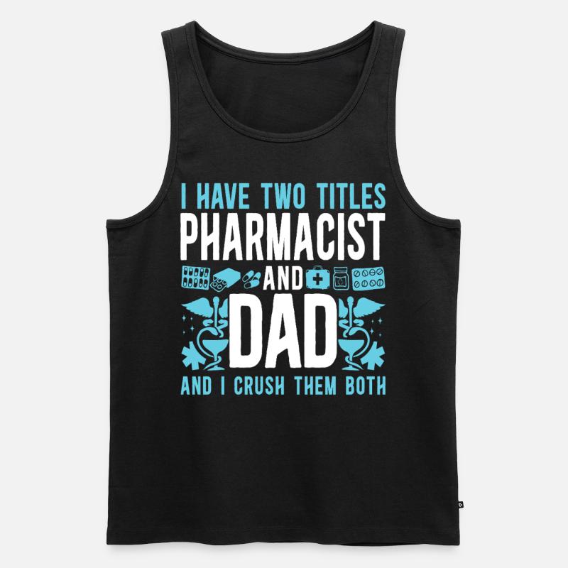 Pharmacy Tech Technician - Men's Premium Organic Tank Top - black