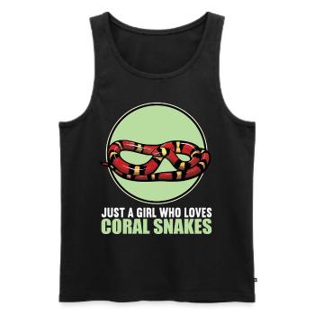 Coral snakes Coral snake - Men's Premium Organic Tank Top - black - Front - AI Model Male 178 light (178cm)