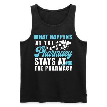 Pharmacy Tech Technician - Männer Premium Bio Tank Top - Schwarz - Vorne - AI Model Male 178 light (178cm)