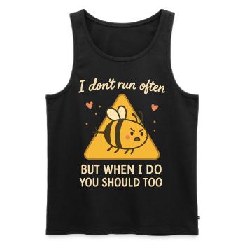 Bees Beekeeper Funny Bee Whisperer - Men's Premium Organic Tank Top - black - Front - AI Model Male 178 light (178cm)
