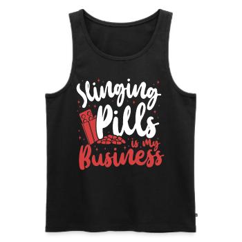 Pharmacy Tech Technician - Männer Premium Bio Tank Top - Schwarz - Vorne - Michal (187cm)