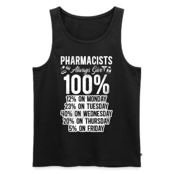 Pharmacy Tech Technician - Männer Premium Bio Tank Top - Schwarz - Vorne - Michal (187cm)