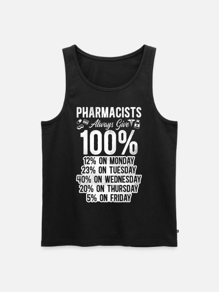 Pharmacy Tech Technician - Männer Premium Bio Tank Top - Schwarz