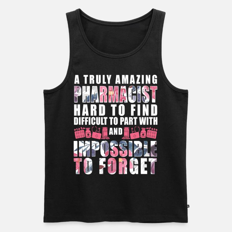 Pharmacy Tech Technician - Men's Premium Organic Tank Top - black