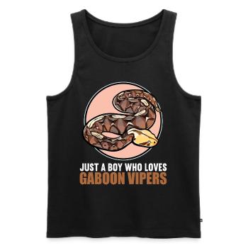 Gabon Vipers Gabon Vipers - Men's Premium Organic Tank Top - black - Front - AI Model Male 178 light (178cm)