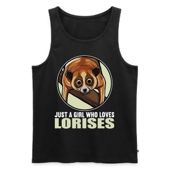 Slow lorises Loris - Men's Premium Organic Tank Top - black - Front - AI Model Male 178 light (178cm)