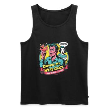 Coral Breeding Coral Breeder One Coral At A Time - Men's Premium Organic Tank Top - black - Front - AI Model Male 178 light (178cm)