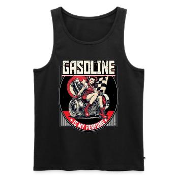 Petrolhead Auto Tuning Gasoline Is My Perfume - Men's Premium Organic Tank Top - black - Front - AI Model Male 178 light (178cm)