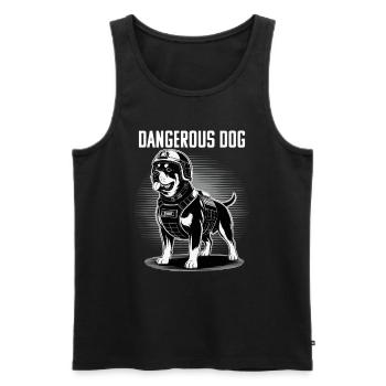 Chiens Rottweiler Amoureux des chiens Rottweiler - Débardeur bio Premium Homme - noir - Devant - Michal (187cm)