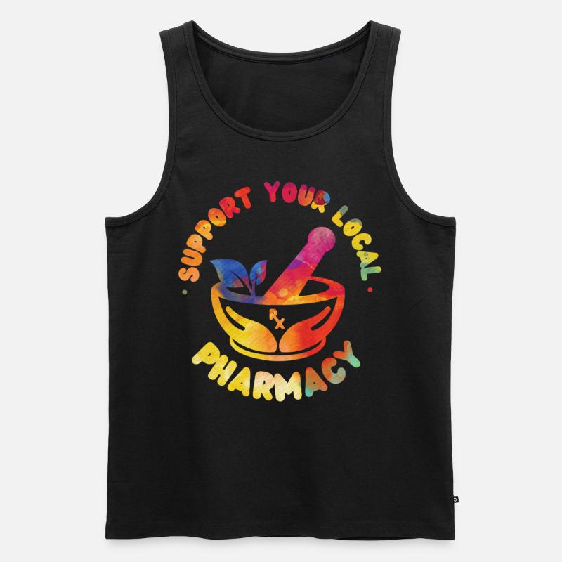 Pharmacy Tech Technician - Men's Premium Organic Tank Top - black