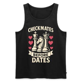 Schachmatt Vor Daten Schachspieler Spaß Design - Männer Premium Bio Tank Top - Schwarz - Vorne - Michal (187cm)