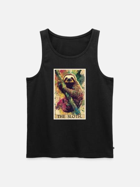 Sloths Sloth - Men's Premium Organic Tank Top - black