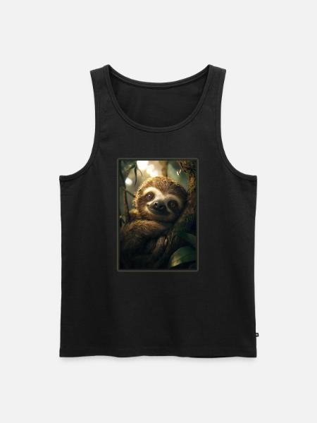 Sloths Sloth - Men's Premium Organic Tank Top - black
