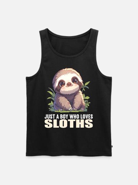 Sloths Sloth - Men's Premium Organic Tank Top - black