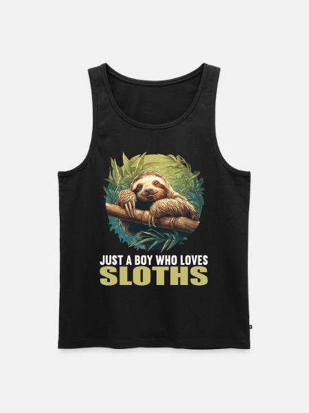 Sloths Sloth - Men's Premium Organic Tank Top - black
