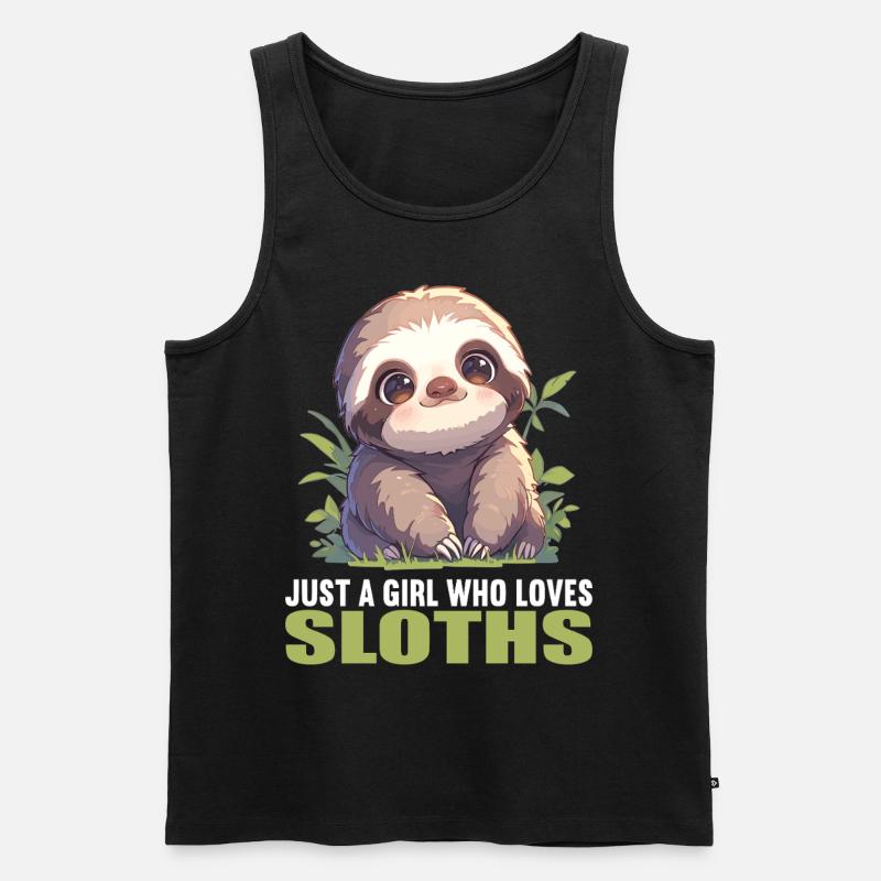 Sloths Sloth - Men's Premium Organic Tank Top - black