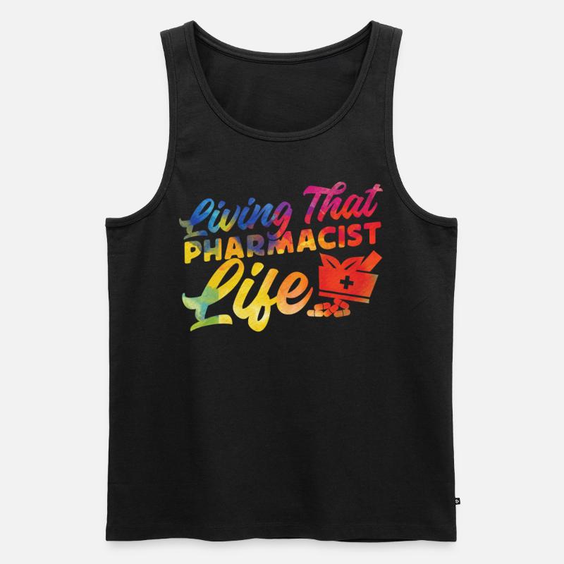Pharmacy Tech Technician - Men's Premium Organic Tank Top - black