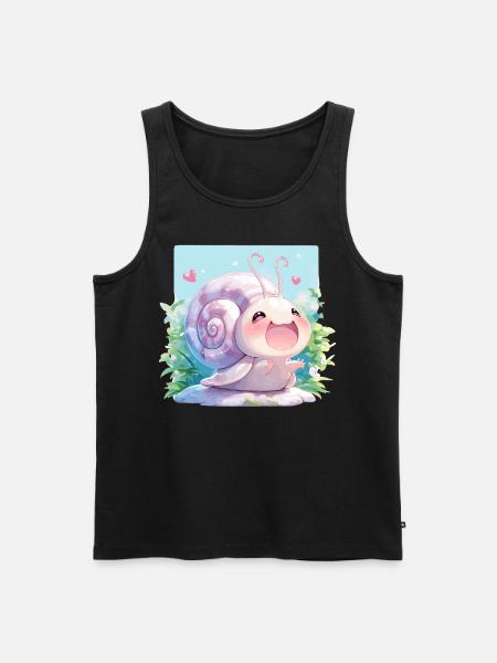 Snails Snail - Men's Premium Organic Tank Top - black