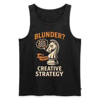 Carver? I prefer creativity - Men's Premium Organic Tank Top - black - Front - AI Model Male 178 light (178cm)