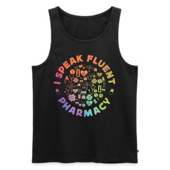 Pharmacy Tech Technician - Men's Premium Organic Tank Top - black - Front - Michal (187cm)