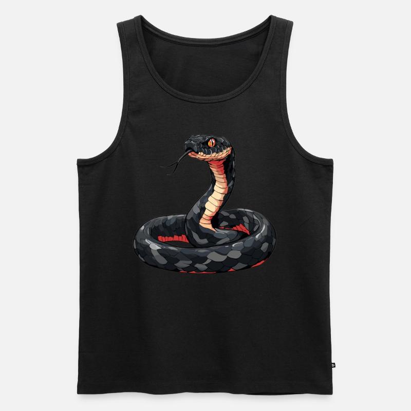 Schlangen Schlange - Männer Premium Bio Tank Top - Schwarz