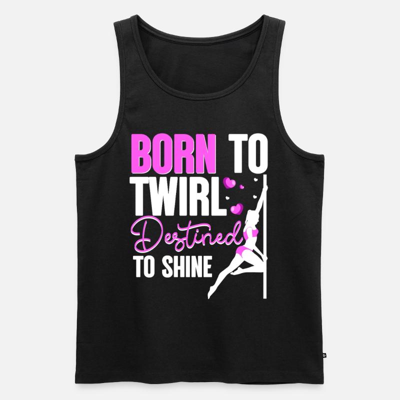 Pole Dancing Poledancing Poledancer - Männer Premium Bio Tank Top - Schwarz