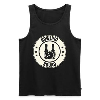 Bowling - Männer Premium Bio Tank Top - Schwarz - Vorne - Michal (187cm)