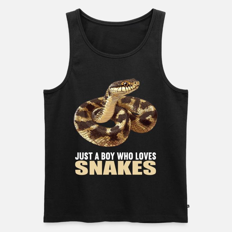 Schlangen Schlange - Männer Premium Bio Tank Top - Schwarz