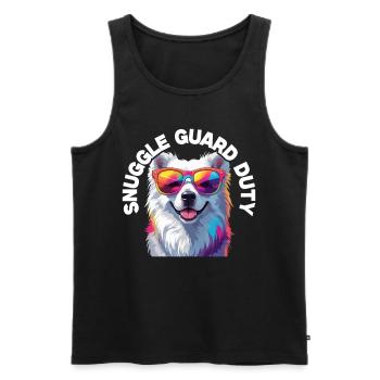 Alabai Chien Câlin Guard Duty - Débardeur bio Premium Homme - noir - Devant - Michal (187cm)