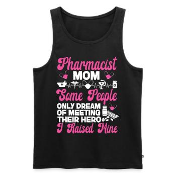 Technicien en pharmacie - Débardeur bio Premium Homme - noir - Devant - Michal (187cm)
