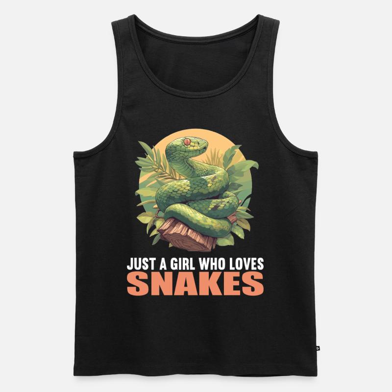 Schlangen Schlange - Männer Premium Bio Tank Top - Schwarz