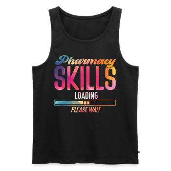 Pharmacy Tech Technician - Männer Premium Bio Tank Top - Schwarz - Vorne - AI Model Male 178 light (178cm)