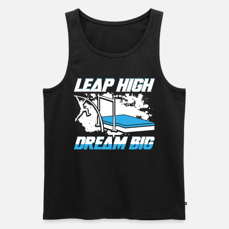 Stabhochsprung Stabspringer Stabhochspringer - Männer Premium Bio Tank Top - Schwarz