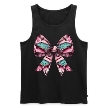 Coquette Bow Billard Pool Tisch Queue Kugeln - Männer Premium Bio Tank Top - Schwarz - Vorne - AI Model Male 178 light (178cm)