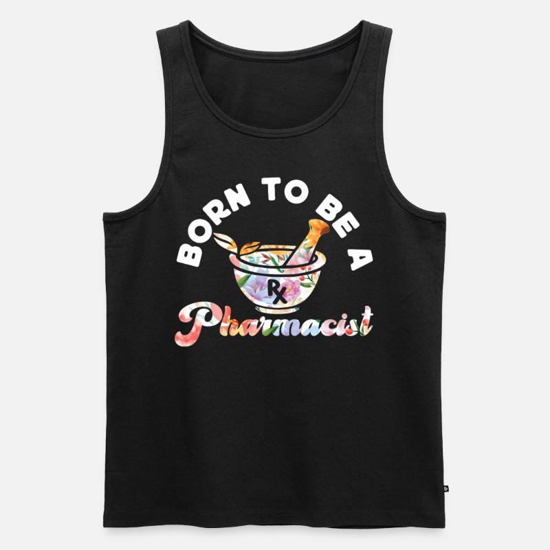 Pharmacy Tech Technician - Men's Premium Organic Tank Top - black