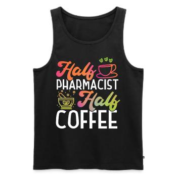 Technicien en pharmacie - Débardeur bio Premium Homme - noir - Devant - Michal (187cm)