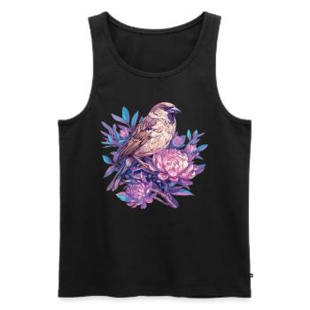 Sparrows Sparrow - Men's Premium Organic Tank Top - black - Front - AI Model Male 178 light (178cm)
