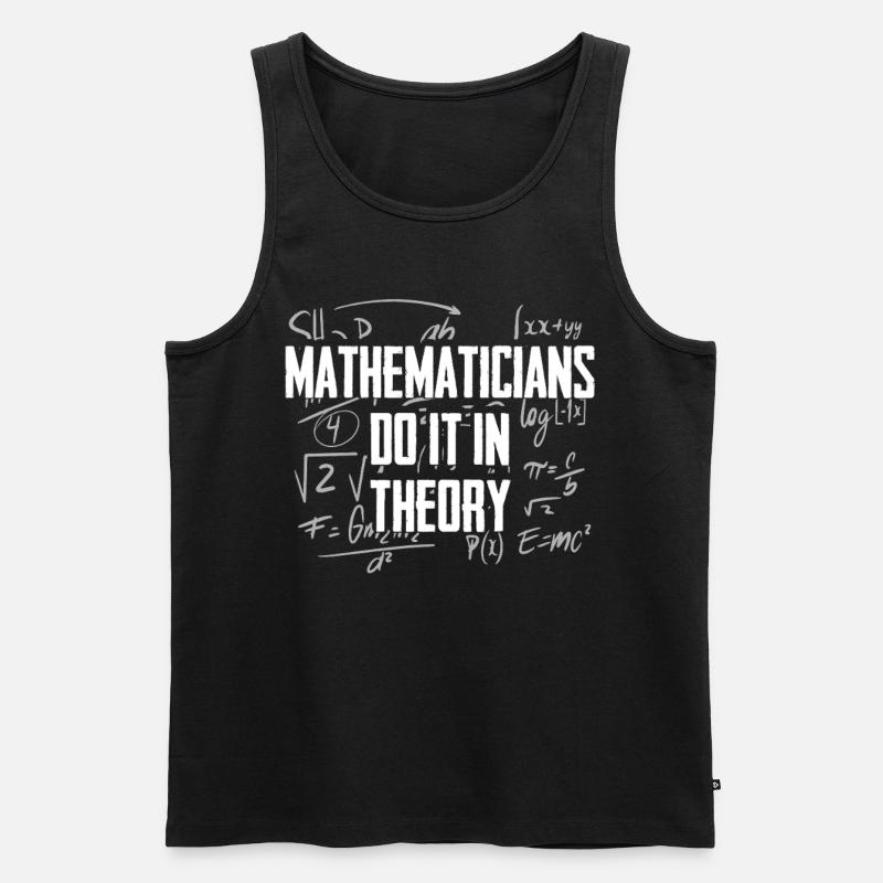 Mathe Mathematik Mathelehrer Mathematiklehrer - Männer Premium Bio Tank Top - Schwarz