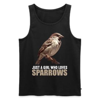 Sparrows Sparrow - Men's Premium Organic Tank Top - black - Front - AI Model Male 178 light (178cm)