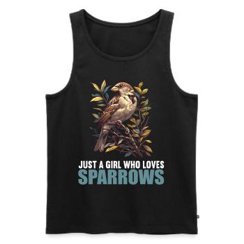 Sparrows Sparrow - Men's Premium Organic Tank Top - black - Front - AI Model Male 178 light (178cm)