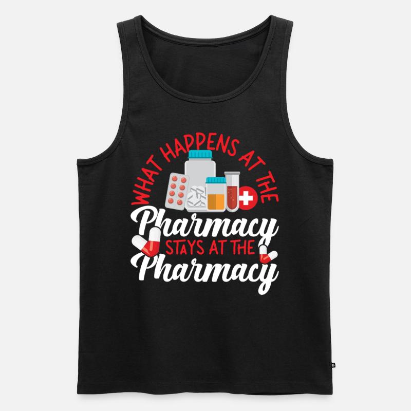 Pharmacy Tech Technician - Men's Premium Organic Tank Top - black