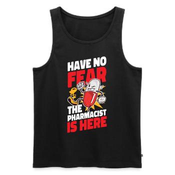 Pharmacy Tech Technician - Men's Premium Organic Tank Top - black - Front - Michal (187cm)
