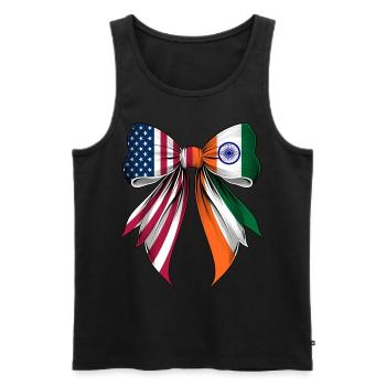 Kokette Schleife Indien Wurzeln Erbe Indischer - Männer Premium Bio Tank Top - Schwarz - Vorne - AI Model Male 178 light (178cm)