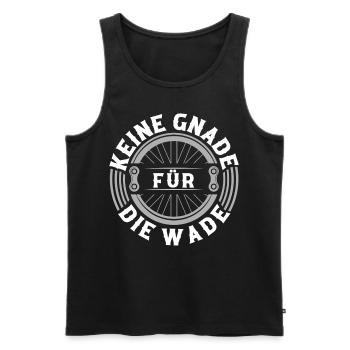 Keine Gnade Für Die Wade - Männer Premium Bio Tank Top - Schwarz - Vorne - AI Model Male 178 light (178cm)
